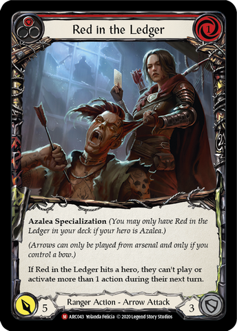 Red in the Ledger [U-ARC043] (Arcane Rising Unlimited) Unlimited Rainbow Foil 