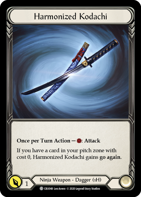 Harmonized Kodachi [U-CRU048] (Crucible of War Unlimited) Unlimited Rainbow Foil 
