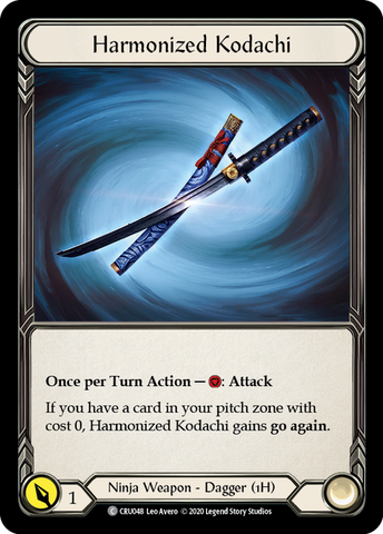 Harmonized Kodachi [U-CRU048] (Crucible of War Unlimited) Unlimited Rainbow Foil 