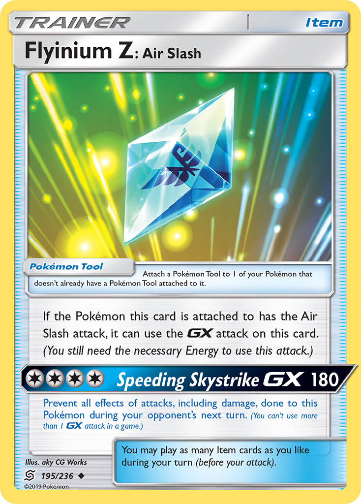 Flyinium Z: Air Slash (195/236) [Sun &amp; Moon: Unified Minds] 