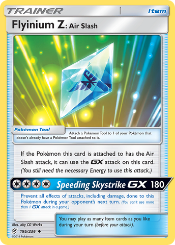 Flyinium Z: Air Slash (195/236) [Sun &amp; Moon: Unified Minds] 