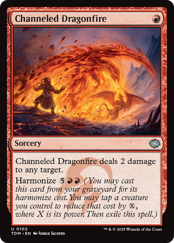 Channeled Dragonfire [Tarkir: Dragonstorm] 