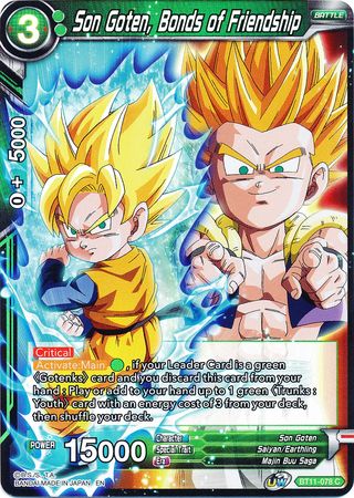 Son Goten, Bonds of Friendship (BT11-078) [Vermilion Bloodline 2nd Edition] 