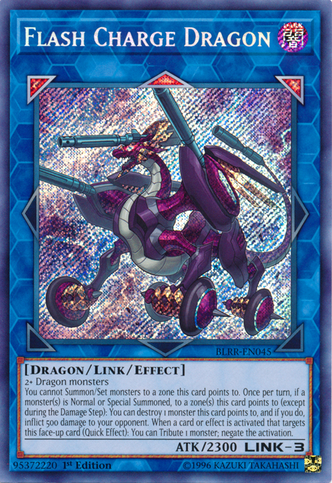 Flash Charge Dragon [BLRR-EN045] Secret Rare 