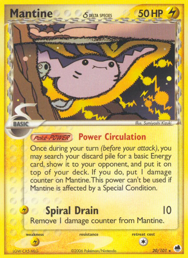 Mantina (20/101) (Delta Species) [EX: Dragon Frontiers] 