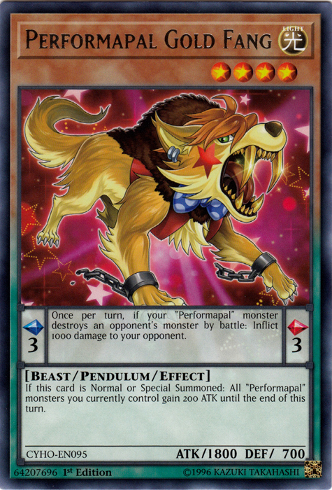 Performapal Gold Fang [CYHO-EN095] Rare 