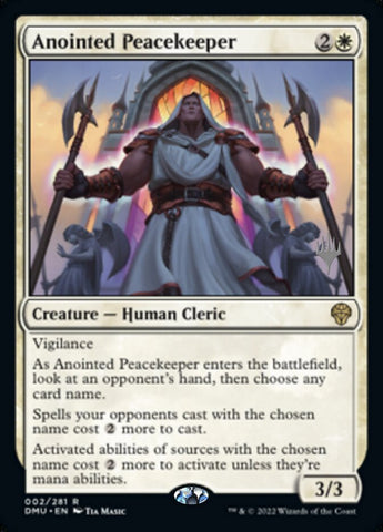 Anointed Peacekeeper (Promo Pack) [Dominaria United Promos] 