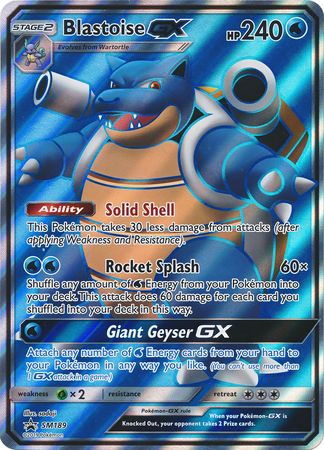 Blastoise GX (SM189) (Jumbo Card) [Sun &amp; Moon: Black Star Promos] 
