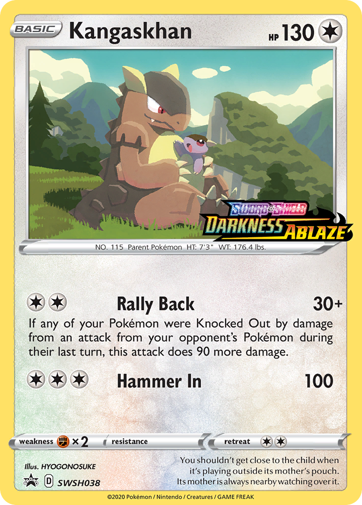 Kangaskhan (SWSH038) (Prerelease Promo) [Sword &amp; Shield: Black Star Promos] 