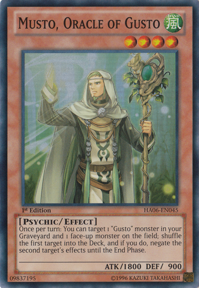 Musto, Oracle of Gusto [HA06-EN045] Super Rare 