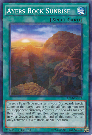 Ayers Rock Sunrise [BP03-EN183] Shatterfoil Rare 