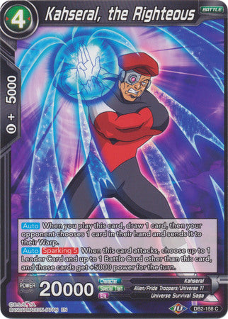 Kahseral, the Righteous (DB2-158) [Divine Multiverse] 