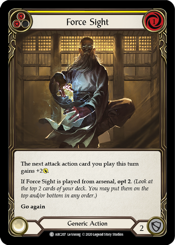 Force Sight (Yellow) [U-ARC207] (Arcane Rising Unlimited) Unlimited Normal 