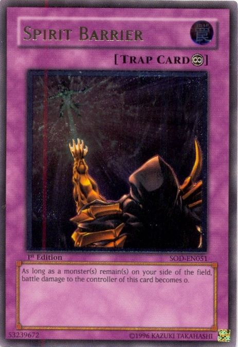 Spirit Barrier [SOD-EN051] Ultimate Rare 
