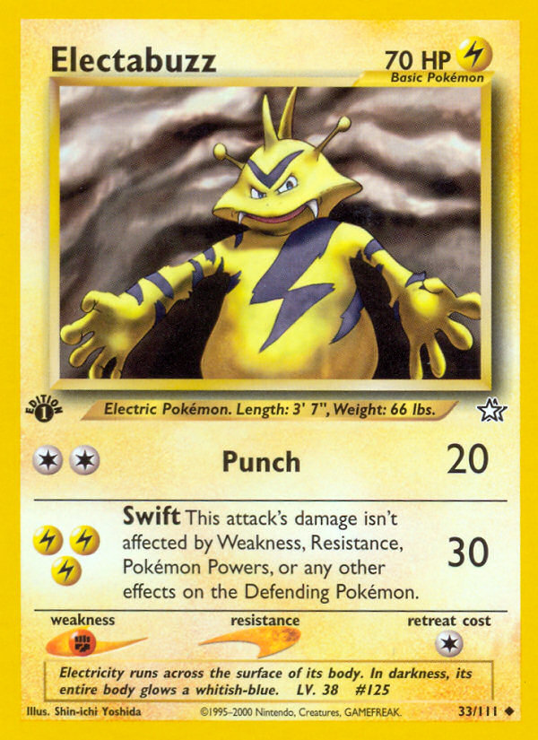 Electabuzz (33/111) [Neo Genesis 1st Edition] 