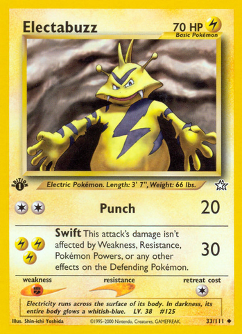 Electabuzz (33/111) [Neo Genesis 1st Edition] 