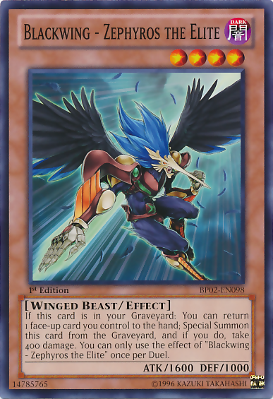 Blackwing - Zephyros the Elite [BP02-EN098] Common 