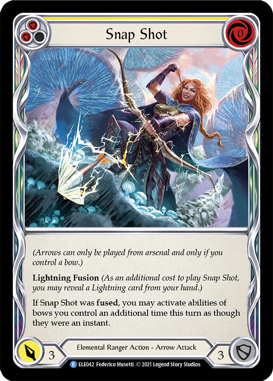 Snap Shot (Yellow) [ELE042] (Tales of Aria) 1st Edition Rainbow Foil 