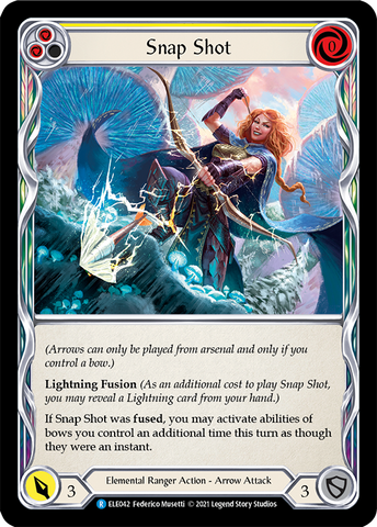 Snap Shot (Yellow) [ELE042] (Tales of Aria) 1st Edition Rainbow Foil 