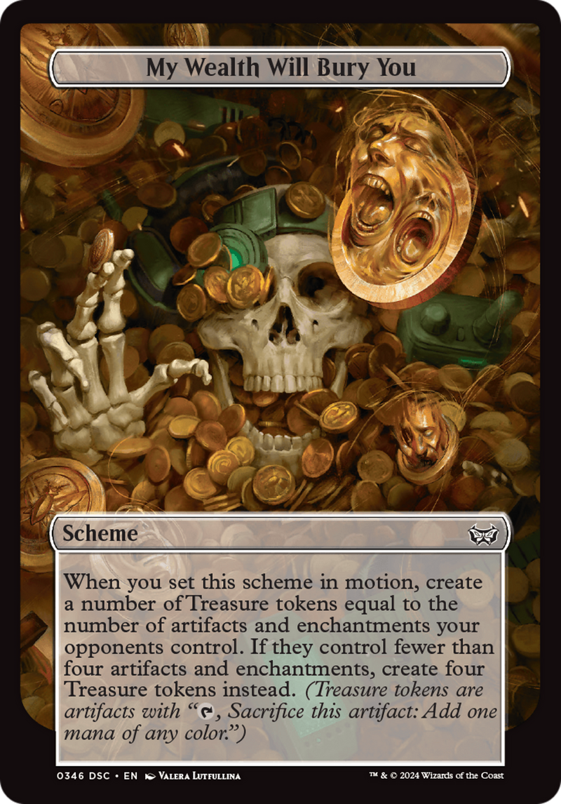 My Wealth Will Bury You (Full Art) [Duskmourn: House of Horror Commander] 