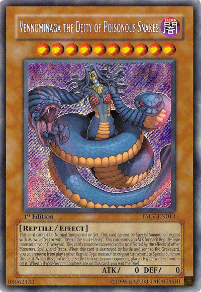 Vennominaga the Deity of Poisonous Snakes [TAEV-EN013] Secret Rare 