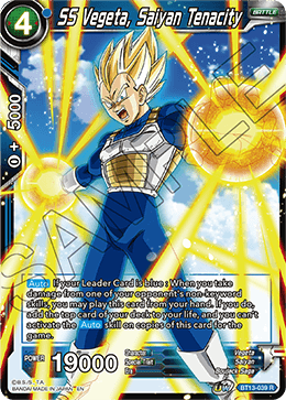 SS Vegeta, Saiyan Tenacity (Rare) (BT13-039) [Supreme Rivalry] 