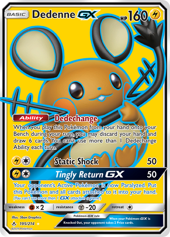 Dedenne GX (195/214) [Sun &amp; Moon: Unbroken Bonds] 
