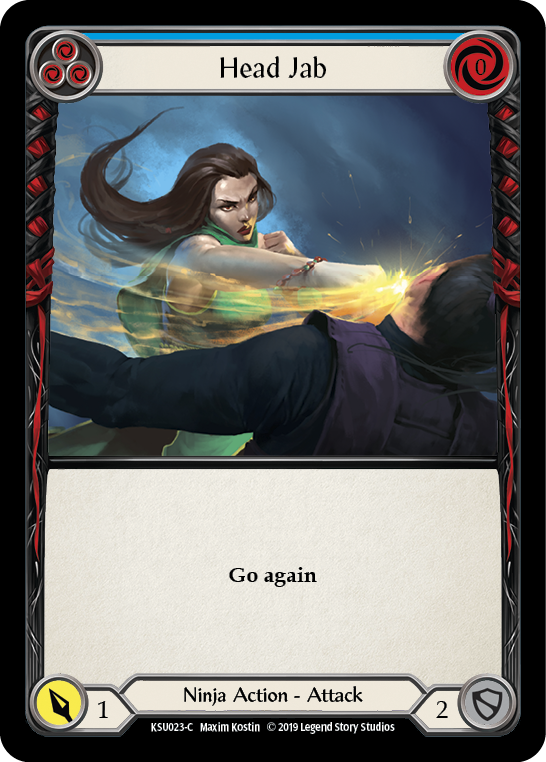 Head Jab (Blue) [KSU023-C] (Katsu Hero Deck) 1st Edition Normal 