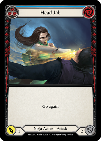 Head Jab (Blue) [KSU023-C] (Katsu Hero Deck) 1st Edition Normal 