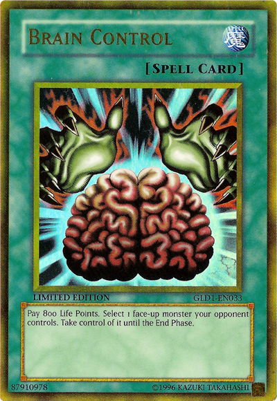 Brain Control [GLD1-EN033] Gold Rare 