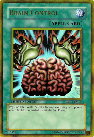 Brain Control [GLD1-EN033] Gold Rare 