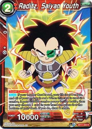 Raditz, Saiyan Youth (BT11-005) [Vermilion Bloodline 2nd Edition] 