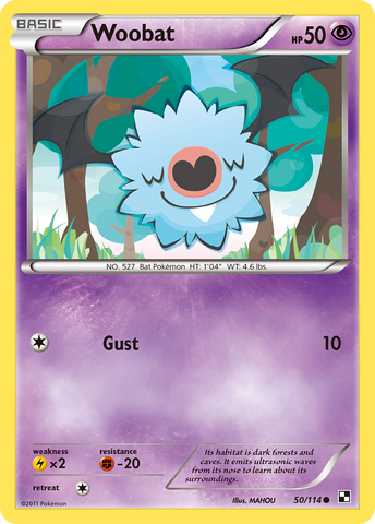 Woobat (50/114) [Black &amp; White: Base Set] 