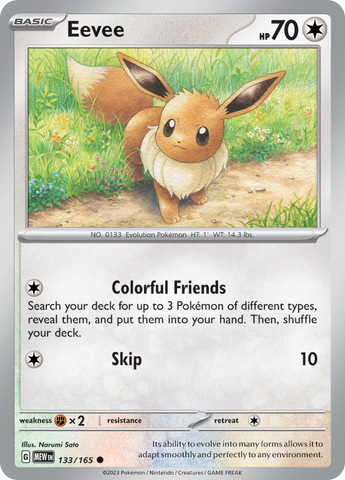 Eevee (133/165) [Scarlet &amp; Violet: 151] 