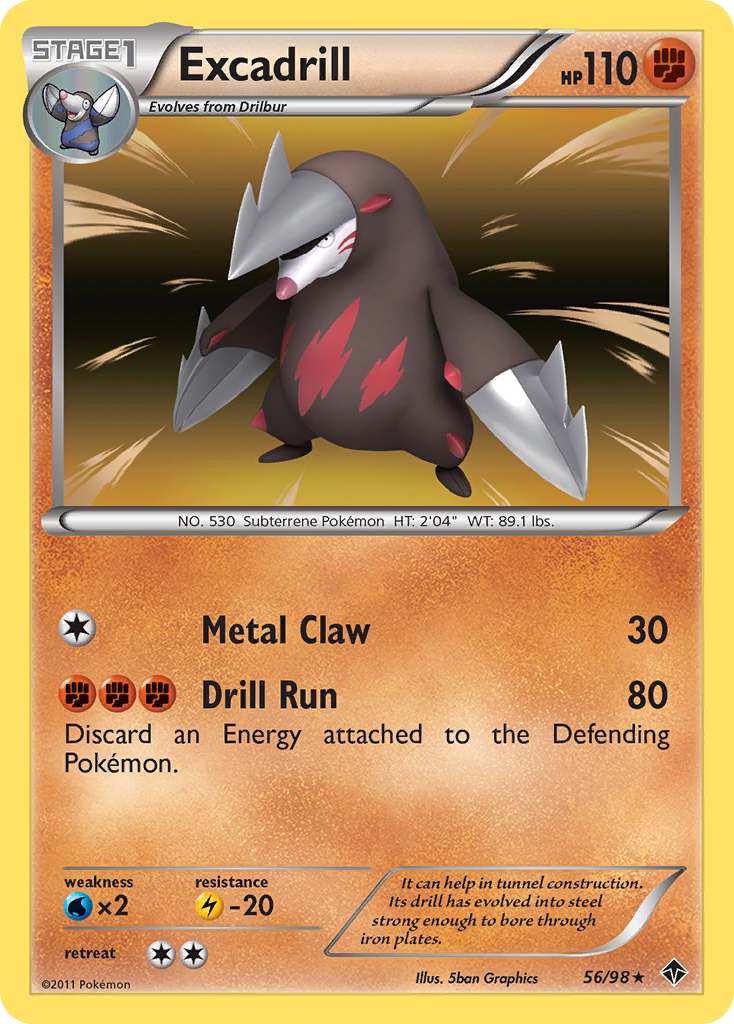 Excadrill (56/98) [Black &amp; White: Emerging Powers] 