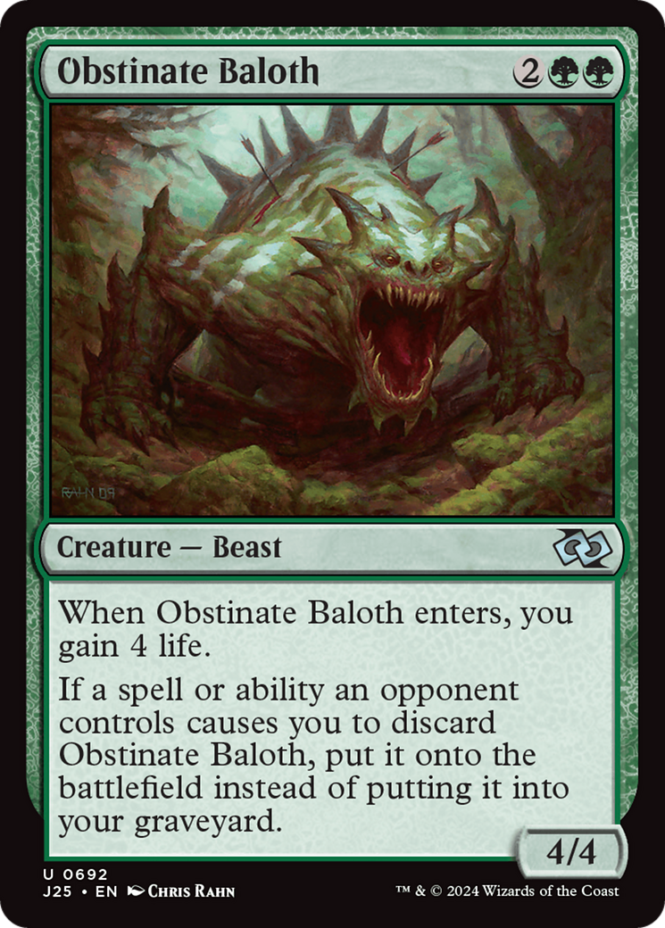 Obstinate Baloth [Foundations Jumpstart]