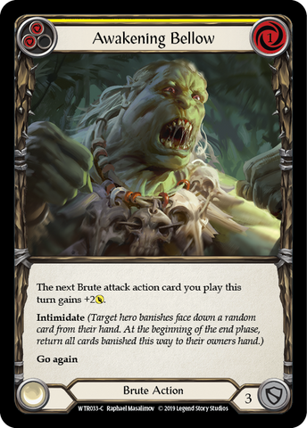 Awakening Bellow (Yellow) [WTR033-C] (Welcome to Rathe) Alpha Print Normal 