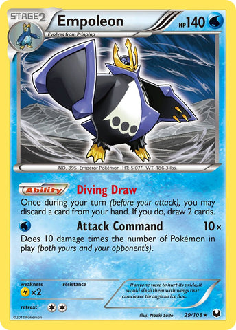 Empoleon (29/108) (Battle Arena Deck Exclusive) (Theme Deck Exclusive) [Black &amp; White: Dark Explorers] 
