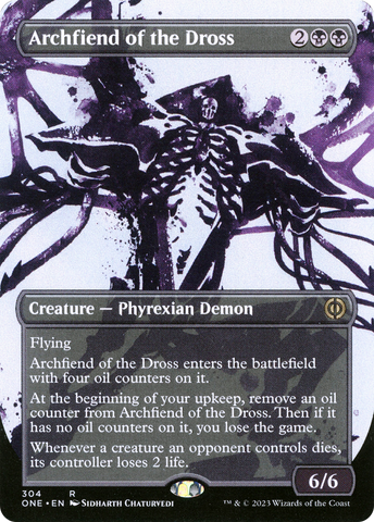 Archfiend of the Dross (Borderless Ichor) [Phyrexia: All Will Be One] 