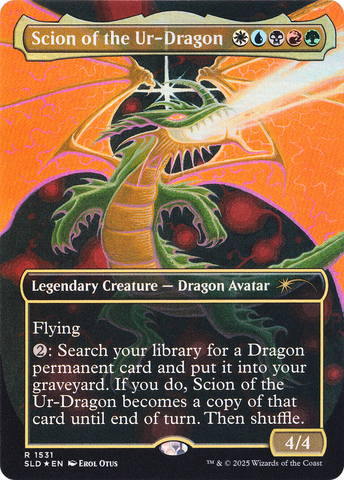 Scion of the Ur-Dragon (Rainbow Foil) [Secret Lair Drop Series] 