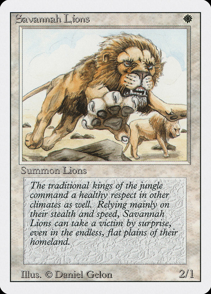 Savannah Lions [Édition révisée] 