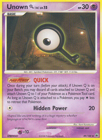 Unown Q (49/100) [Diamond &amp; Pearl: Majestic Dawn] 