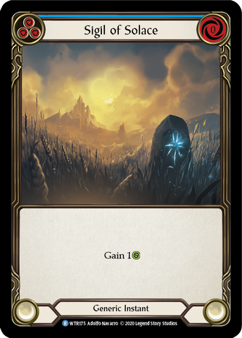 Sigil of Solace (Blue) [U-WTR175] (Welcome to Rathe Unlimited) Unlimited Rainbow Foil 