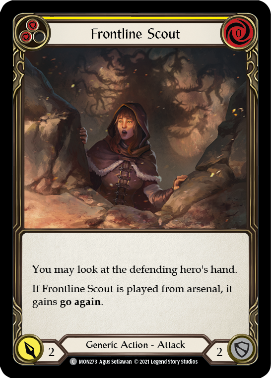 Frontline Scout (Yellow) [MON273] (Monarch) 1st Edition Normal 