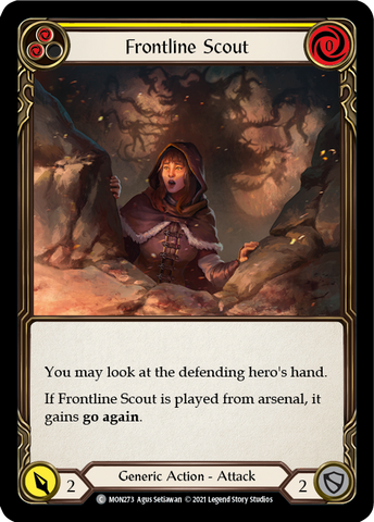 Frontline Scout (Yellow) [MON273] (Monarch) 1st Edition Normal 