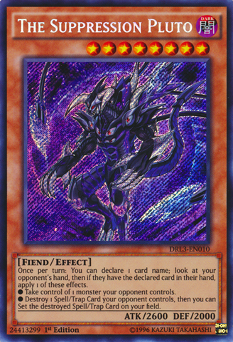 The Suppression Pluto [DRL3-EN010] Secret Rare 