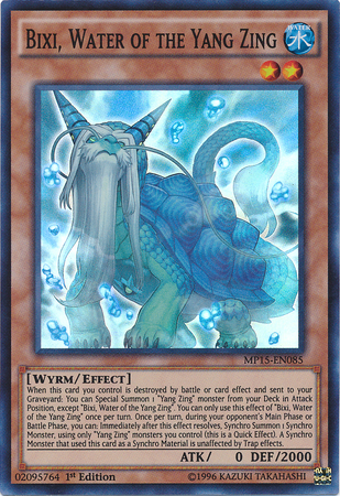 Bixi, Water of the Yang Zing [MP15-EN085] Super Rare 