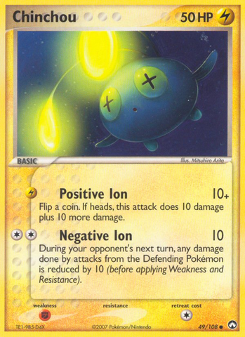 Chinchou (49/108) [EX: Power Keepers] 