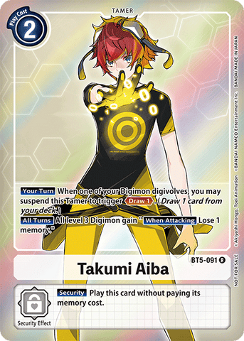 Takumi Aiba [BT5-091] (Buy-A-Box Promo) [Battle of Omni Promos] 