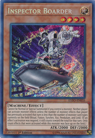Inspector Boarder [EXFO-EN035] Secret Rare 